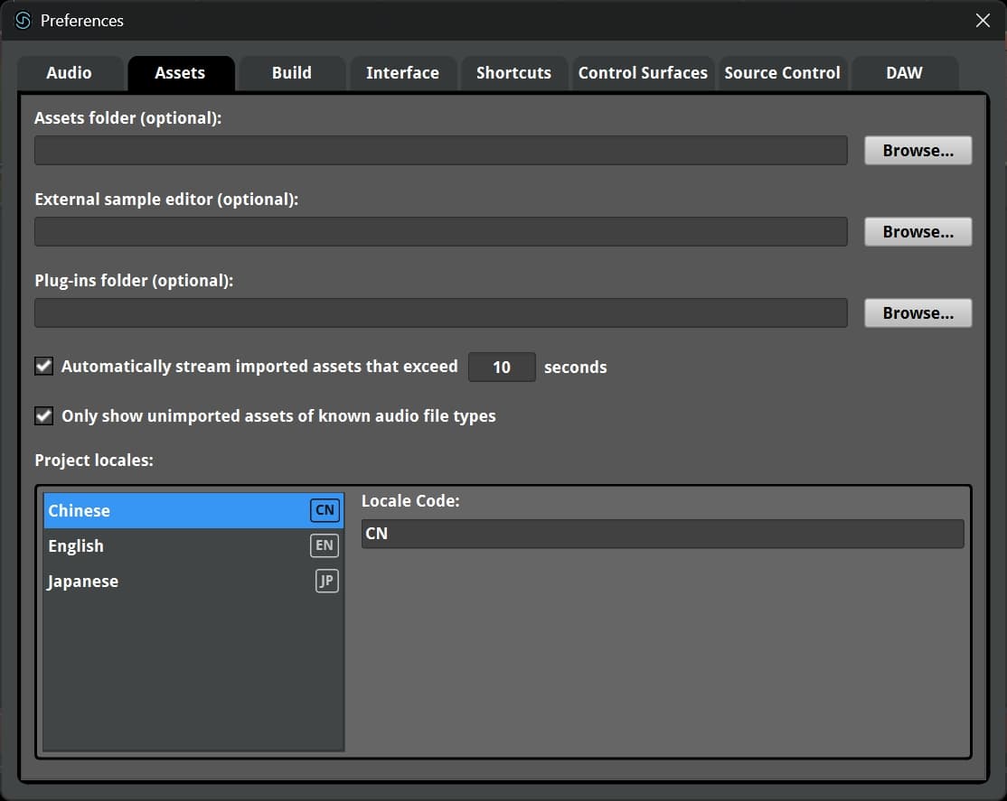 Creating your locales