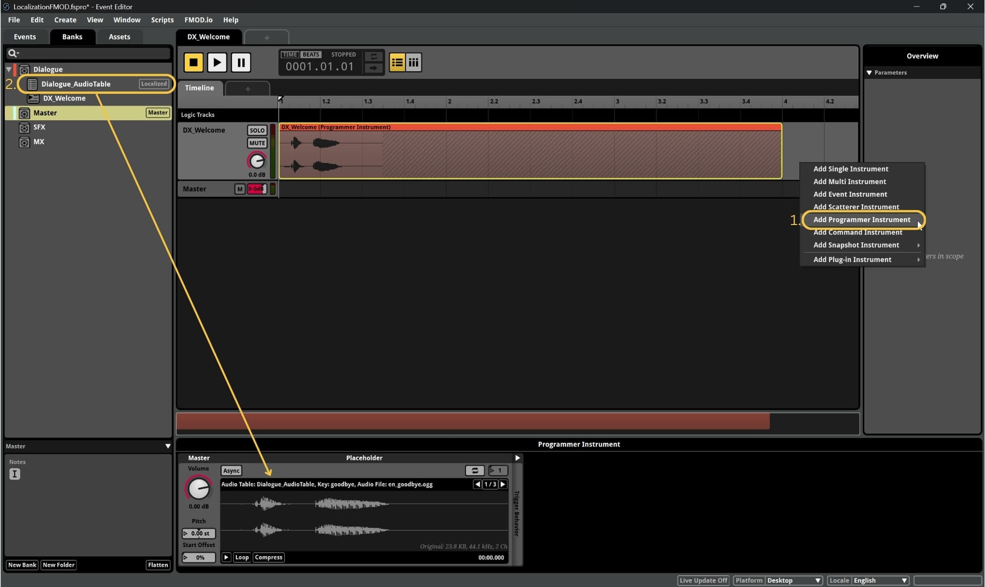 Programmer Instrument